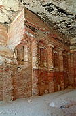 Petra - Wadi Farasa, the Triclinium opposite to the Roman Solider Tomb 